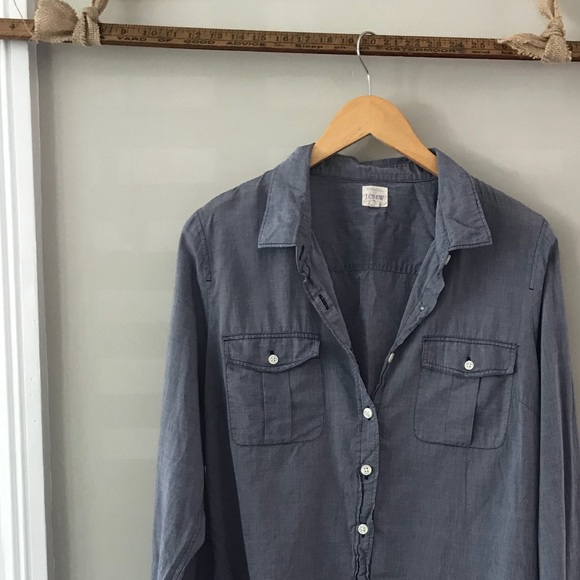 J. Crew end-on-end Camp Shirt in Perfect Fit - Picture 8 of 8
